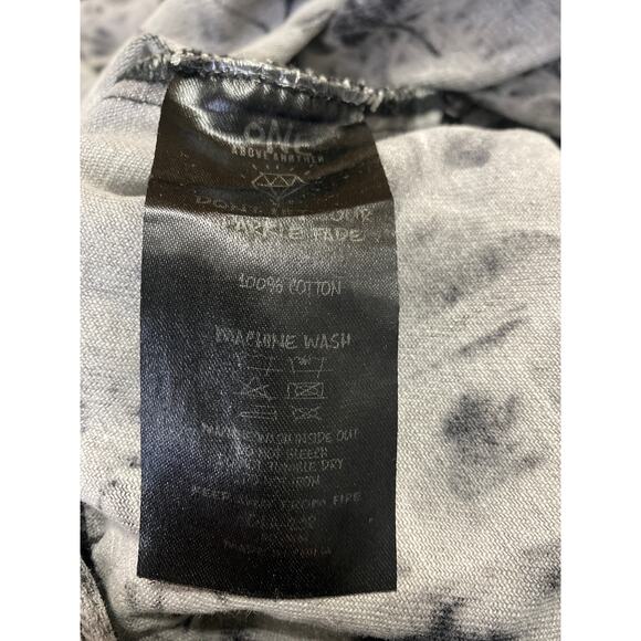 One Above Another Women's Gray Paint Splash Button Denim Overalls Jumpsuit Sz S - Picture 5 of 5